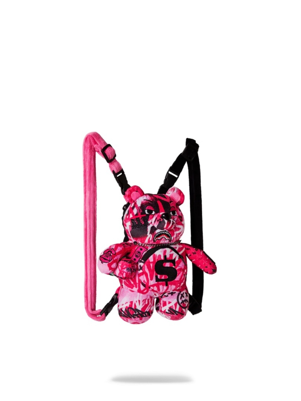 Sprayground Pink Graffiti Mini Teddy Backpack
